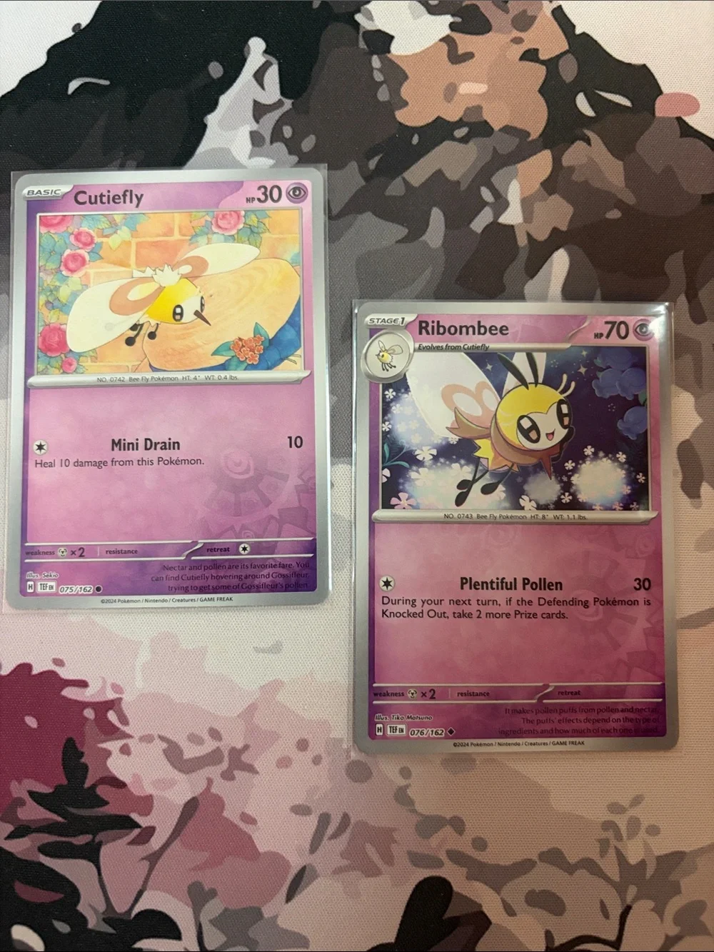Cutiefly & Ribombee Pokémon Evolution Reverse Holo Card Lot 🧚 | 2 Cards ✨5/$25✨